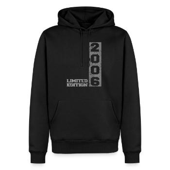 2006 Geboren Geburtsjahr 2006 - Männer Premium Bio Hoodie - Schwarz - Vorne - Nico (187cm)