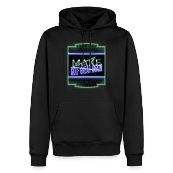 golfmug golfgirls funny golfer golf shirt - Männer Premium Bio Hoodie - Schwarz - Vorne - Nico (187cm)