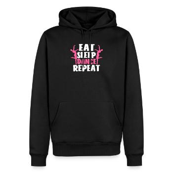 Eat Sleep Dance Repeat Funny Love Dancing Teacher - Männer Premium Bio Hoodie - Schwarz - Vorne - Nico (187cm)