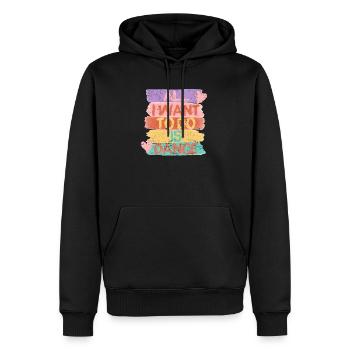 Ich will nur tanzen Hip Hop HipHop Tänzer - Männer Premium Bio Hoodie - Schwarz - Vorne - Nico (187cm)