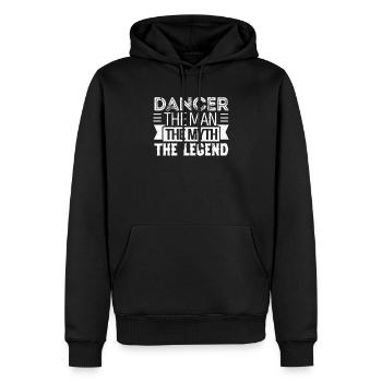 Tänzer Der Mann Der Mythos Die Legende Lustig Tanz - Männer Premium Bio Hoodie - Schwarz - Vorne - Nico (187cm)