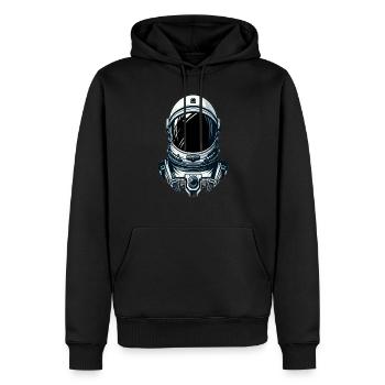 Astronaut portrait in space - Men’s Premium Organic Hoodie - black - Front - Nico (187cm)