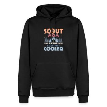 Scout Mom Level Up: Ultimate Cool Tee - Männer Premium Bio Hoodie - Schwarz - Vorne - Nico (187cm)