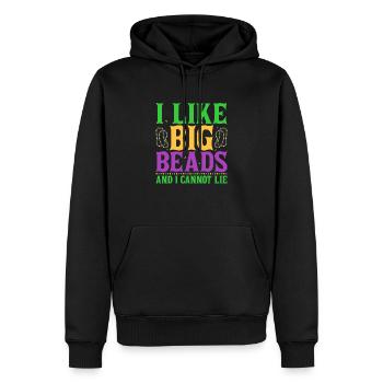 I Like Big Beads And I Cannot Lie Carnival Mardi G - Männer Premium Bio Hoodie - Schwarz - Vorne - Nico (187cm)
