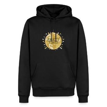 DISKOTHEK - Männer Premium Bio Hoodie - Schwarz - Vorne - Nico (187cm)