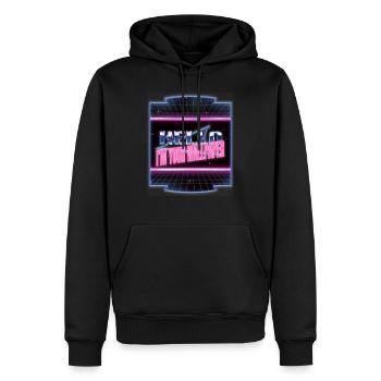 hack out bday hacker fans and free wifi codes - Männer Premium Bio Hoodie - Schwarz - Vorne - Nico (187cm)