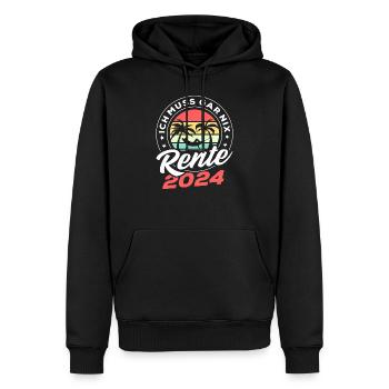 Rente 2024 Rentner Handwerker Schrauber Geschenk - Männer Premium Bio Hoodie - Schwarz - Vorne - Nico (187cm)
