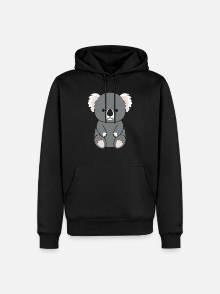 Bébé koala - Sweat à capuche Premium bio Homme - noir