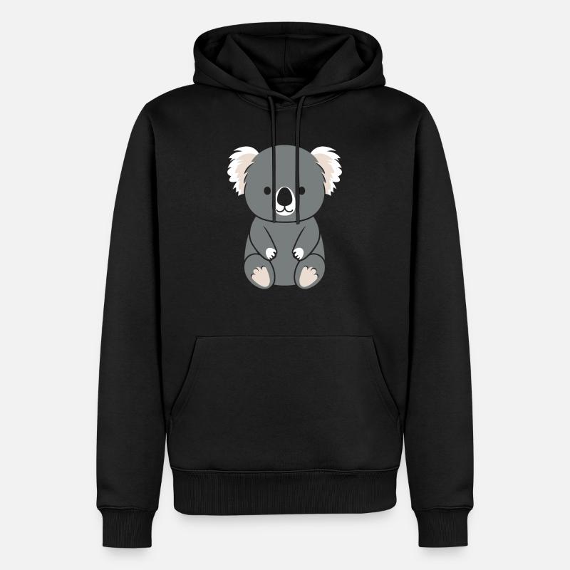Bébé koala - Sweat à capuche Premium bio Homme - noir
