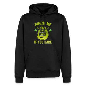 Pinch Me If You Dare St. Patrick's Day - Men’s Premium Organic Hoodie - black - Front - Nico (187cm)