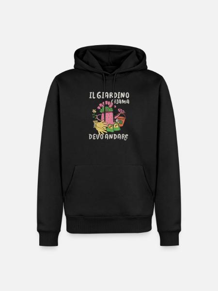 Il Giardino Chiama - Männer Premium Bio Hoodie - Schwarz