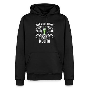 Treten Sie zur Seite, Kaffee, das ist ein Job für Mojito Lustig - Männer Premium Bio Hoodie - Schwarz - Vorne - Nico (187cm)