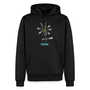 Teacher Of All Things - Men’s Premium Organic Hoodie - black - Front - Nico (187cm)