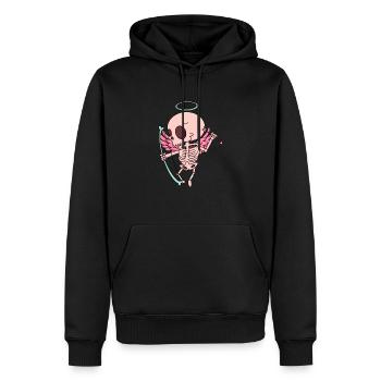 Valentin lustig - Männer Premium Bio Hoodie - Schwarz - Vorne - Nico (187cm)