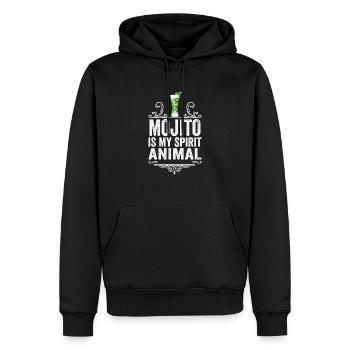 Mojito Ist Mein Geisttier T-Shirt Lustiger Cocktail - Männer Premium Bio Hoodie - Schwarz - Vorne - Nico (187cm)