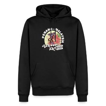 Street Art Malaysienin Penang - Männer Premium Bio Hoodie - Schwarz - Vorne - Nico (187cm)