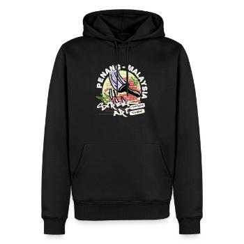 Paintings I Penang Street Art George Town - Männer Premium Bio Hoodie - Schwarz - Vorne - Nico (187cm)