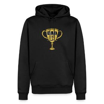 DAD-Becher 1 - Männer Premium Bio Hoodie - Schwarz - Vorne - Nico (187cm)