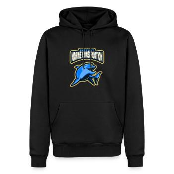 Meeresschutz - Männer Premium Bio Hoodie - Schwarz - Vorne - Nico (187cm)