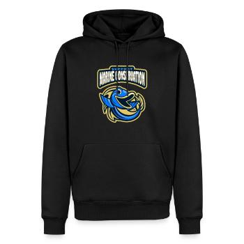 Meeresschutz - Männer Premium Bio Hoodie - Schwarz - Vorne - Nico (187cm)