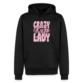 Crazy Knife Lady Hobby Knife Collector - Männer Premium Bio Hoodie - Schwarz - Vorne - Nico (187cm)