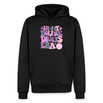 Dans mon ère à deux chiffres rétro 10e anniversaire fille - Sweat à capuche Premium bio Homme - noir - Devant - Nico (187cm)