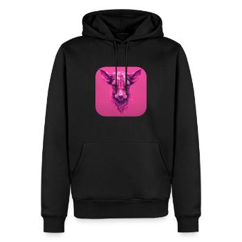 Scary Dog - Männer Premium Bio Hoodie - Schwarz - Vorne - Nico (187cm)
