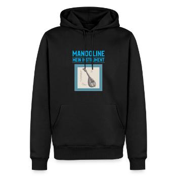 Mandoline Mein Instrument - Männer Premium Bio Hoodie - Schwarz - Vorne - Nico (187cm)