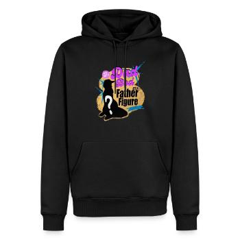 it's not a dad bod its a father figure - Men’s Premium Organic Hoodie - black - Front - Nico (187cm)