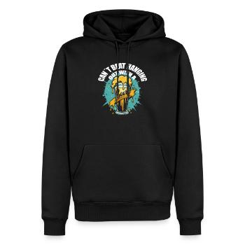 Sous houblon ? Houblon Bonheur Bière Chemise - Sweat à capuche Premium bio Homme - noir - Devant - Nico (187cm)