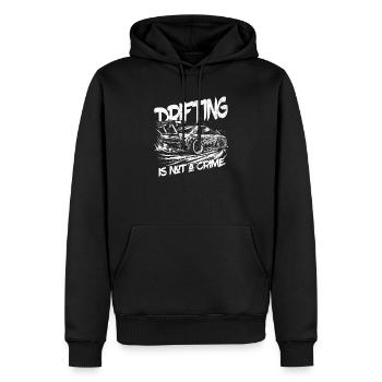 La dérive n’est pas un crime - cadeau d’amoureux de la voiture - Sweat à capuche Premium bio Homme - noir - Devant - Nico (187cm)