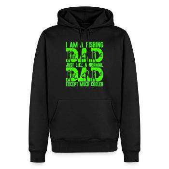 fisch, fisch, angeln, see, meer, angeln, fauna, exotisch - Männer Premium Bio Hoodie - Schwarz - Vorne - Nico (187cm)
