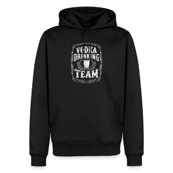 Wodka Drinking Team Destilliertes alkoholisches Getränk - Männer Premium Bio Hoodie - Schwarz - Vorne - Nico (187cm)