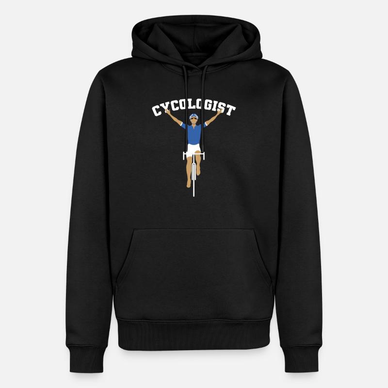 Cycle de cycologue - Sweat à capuche Premium bio Homme - noir