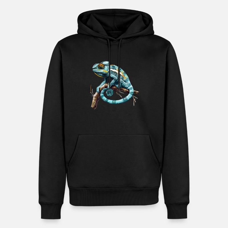 Chamelion - Männer Premium Bio Hoodie - Schwarz
