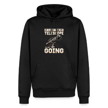 If I Can't Take My Telescope Stargazer Astronomy - Männer Premium Bio Hoodie - Schwarz - Vorne - Nico (187cm)
