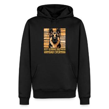 Best German Shepherd Dad Ever Owner Dog Mom Dad - Männer Premium Bio Hoodie - Schwarz - Vorne - Nico (187cm)