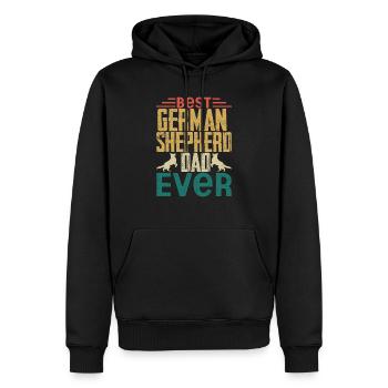 Best German Shepherd Dad Ever Dog Mom Dad Owner - Männer Premium Bio Hoodie - Schwarz - Vorne - Nico (187cm)