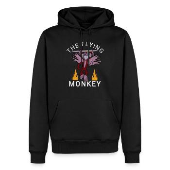 Flying Monkey - Men’s Premium Organic Hoodie - black - Front - Nico (187cm)