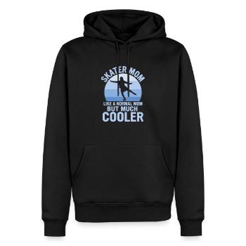Glacière sur glace : la vie de maman patineuse - Sweat à capuche Premium bio Homme - noir - Devant - Nico (187cm)