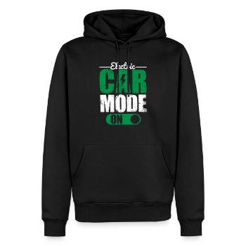 Electric Car Mode On EV Driver Electric Vehicle - Männer Premium Bio Hoodie - Schwarz - Vorne - Nico (187cm)