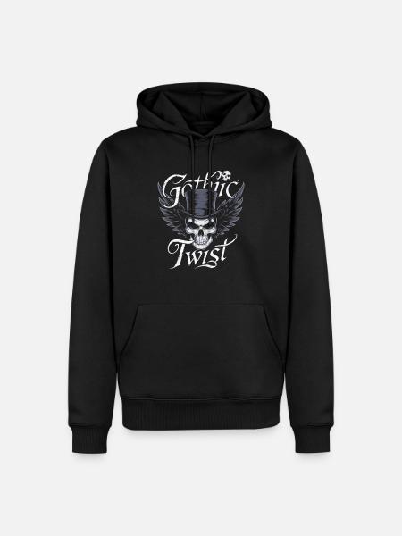 GOTHIC TWIST - Men’s Premium Organic Hoodie - black
