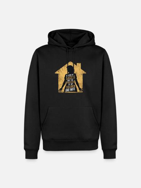 BEHIND MY SUCCESS - Men’s Premium Organic Hoodie - black