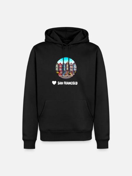 San Francisco - Men’s Premium Organic Hoodie - black