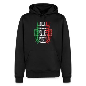 aztekisches symbol mexikanische maya mexikanische flagge antiker azt - Männer Premium Bio Hoodie - Schwarz - Vorne - Nico (187cm)