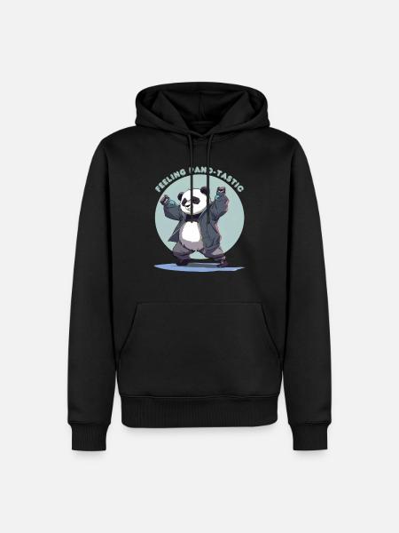 Feeling Pand- dastic - Men’s Premium Organic Hoodie - black