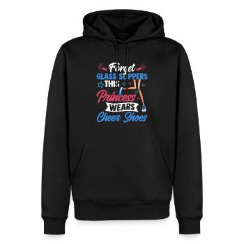 Forget Glass Slippers This Princess Cheerleader - Männer Premium Bio Hoodie - Schwarz - Vorne - Nico (187cm)