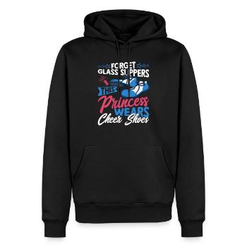 Forget Glass Slippers This Princess Cheerleading - Männer Premium Bio Hoodie - Schwarz - Vorne - Nico (187cm)