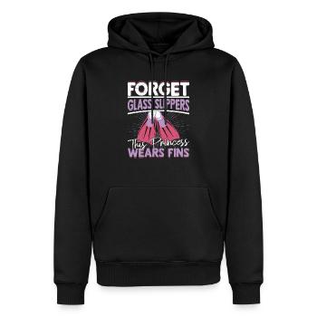 Forget Glass Slippers This Princess Wears Fins Div - Männer Premium Bio Hoodie - Schwarz - Vorne - Nico (187cm)