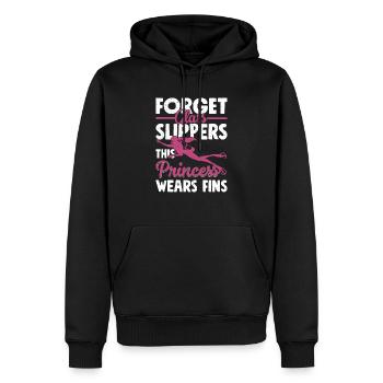 Forget Glass Slippers This Princess Wears Fins Gir - Männer Premium Bio Hoodie - Schwarz - Vorne - Nico (187cm)